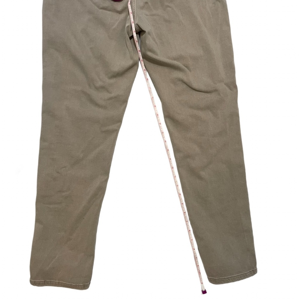 J.Jill Boyfriend Straight-Leg Ankle Women's Size 10R Tan Khaki Stretch Denim - Picture 6 of 7
